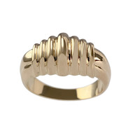 Second-hand 750 yellow gold ring