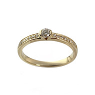 Bague d'occasion or 750 jaune diamants