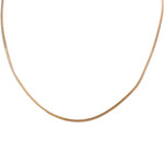 Secondhand gold chain 750 yellow gourmette mesh 43 cm - view 1