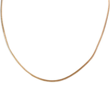 Chaîne d'occasion or 750 jaune maille gourmette 43 cm