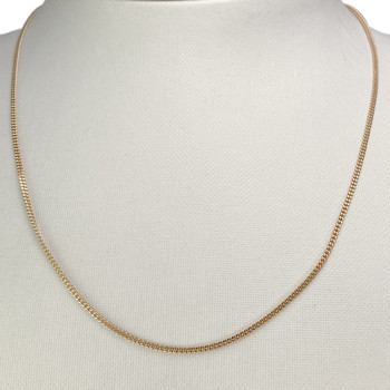 Chaîne d'occasion or 750 jaune maille gourmette 43 cm