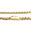 Collier d'occasion or 750 jaune maille fantaisie diamants saphir 38 cm - vue V3