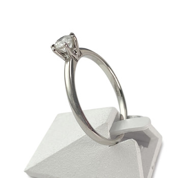 Solitaire second hand gold 750 white diamond