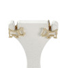 Boucles d'oreilles clous d'occaison or 750 jaune - vue V1
