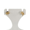 Boucles d'oreilles clous d'occasion or 750 jaune - vue V3