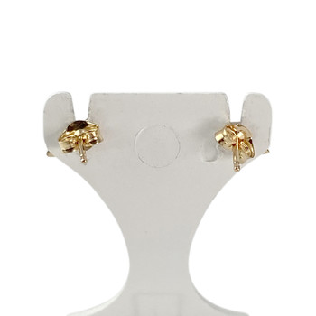 Second-hand stud earrings 750 yellow gold