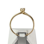 Solitaire d'occasion or 750 jaune diamant - vue 3