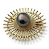 Broche d'occasion or 750 jaune perle de tahiti - vue V1