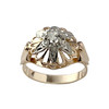 Bague d'occasion 2 ors 750 spinelle synthétique - vue V1
