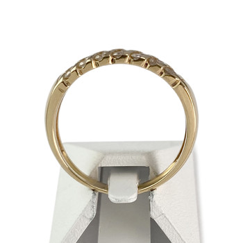 Second-hand gold ring 750 yellow diamonds