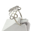 Bague d'occasion or 375 blanc diamants - vue V2