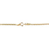 Collier d'occasion or 750 2 tons maille fantaisie diamants améthystes 42 cm - vue V3