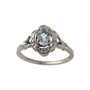 Bague d'occasion or 750 blanc aigue marine - vue V1