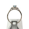 Bague d'occasion or 750 blanc aigue marine - vue V3