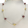 Collier d'occasion or 750 jaune maille forçat verres 49 cm - vue V2