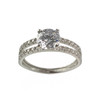 Bague d'occasion or 375 blanc zirconias - vue V1