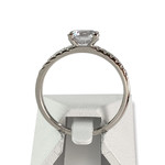 Bague d'occasion or 375 blanc zirconias - vue 3