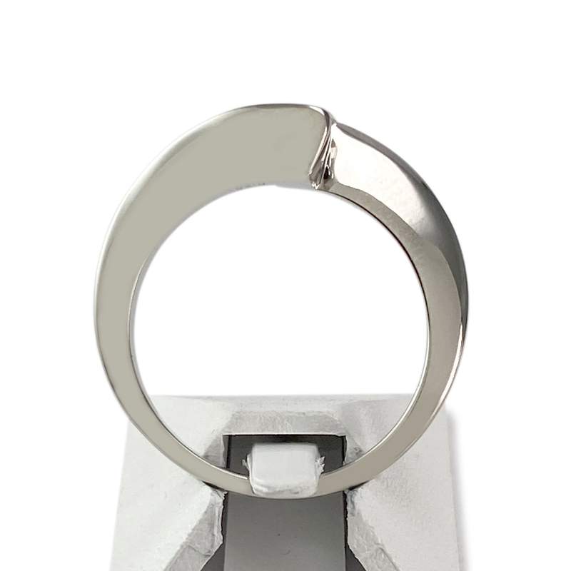 Solitaire Garel d'occasion or 750 blanc diamant - vue 3
