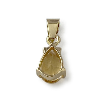 Pendentif d'occasion or 750 jaune citrine