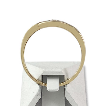 Tweedehands gouden ring 750 gele diamanten