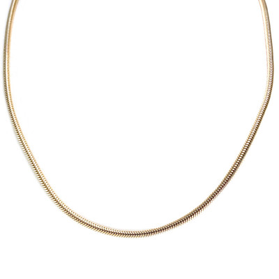 Chaîne d'occasion or 750 jaune maille serpent 45,5 cm