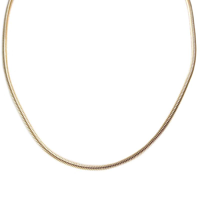 Chaîne d'occasion or 750 jaune maille serpent 45,5 cm - vue 1
