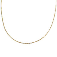Chaîne d'occasion or 750 jaune maille forçat 41 cm