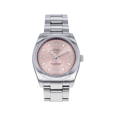 Montre d'occasion ROLEX Air King mixte mouvement automatique certifié (cosc) bracelet acier