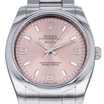 Montre d'occasion ROLEX Air King mixte mouvement automatique certifié (cosc) bracelet acier - vue D1