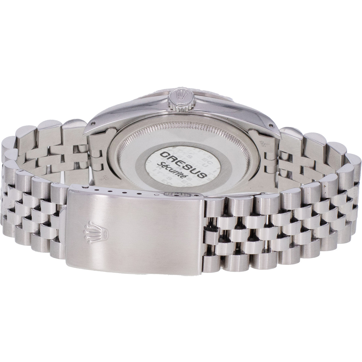 Montre d'occasion ROLEX DateJust homme mouvement automatique certifié (cosc) bracelet acier - vue 3