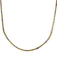 Chaïne d'occasion 2 ors 750 maille fantaisie 42,5 cm