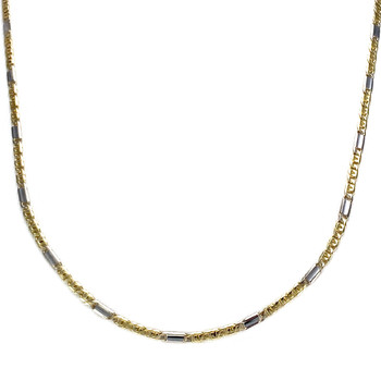 Chaîne d'occasion 2 ors 750 maille fantaisie 42,5 cm