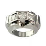 Bague d'occasion platine 950 diamants - vue 1