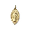 Médaille vierge d'occasion or 750 jaune - vue V1