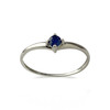 Bague d'occasion or 750 blanc saphir - vue V1