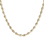 Chaîne d'occasion or 750 jaune maille fantaisie 55 cm