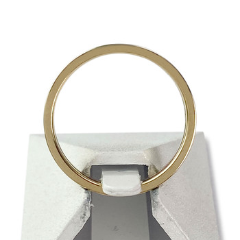 Tweedehands gouden ring 375 gele diamanten