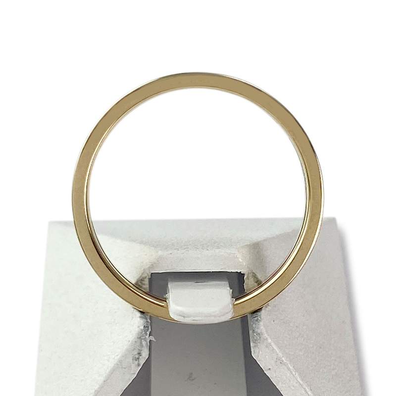 Second-hand gold ring 375 yellow diamonds - view 3