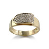 Bague d'occasion or 750 2 tons diamants - vue V1