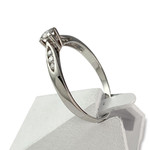 Bague d'occasion or 750 blanc diamants - vue 2