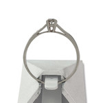 Bague d'occasion or 750 blanc diamants - vue 3