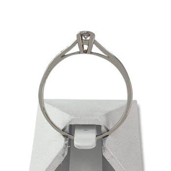 Bague d'occasion or 750 blanc diamants