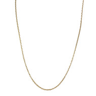 Chaîne d'occasion or 750 jaune maille forçat 61,5 cm