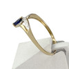Bague d'occasion or 750 2 tons saphir - vue V2