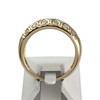 Bague d'occasion or 750 jaune diamants - vue V3