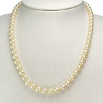 Collier choker d'occasion argent 925 perles de culture akoya 46 cm - vue 2