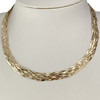 Collier d'occasion or 375 jaune maille fantaisie 41 cm - vue V2