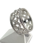 Bague Tiffany & Co d'occasion platine 950 diamants - vue 2
