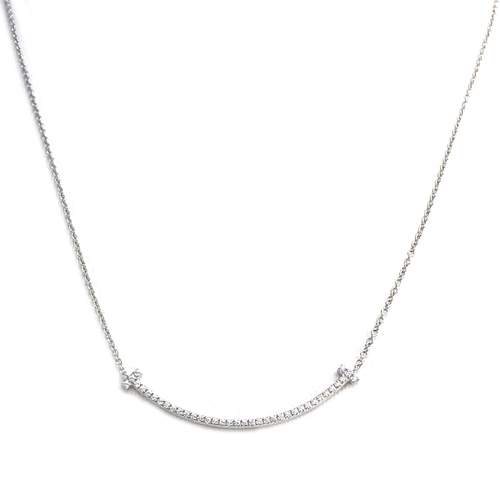 Tiffany & Co tweedehands gouden 750 witte diamanten collier