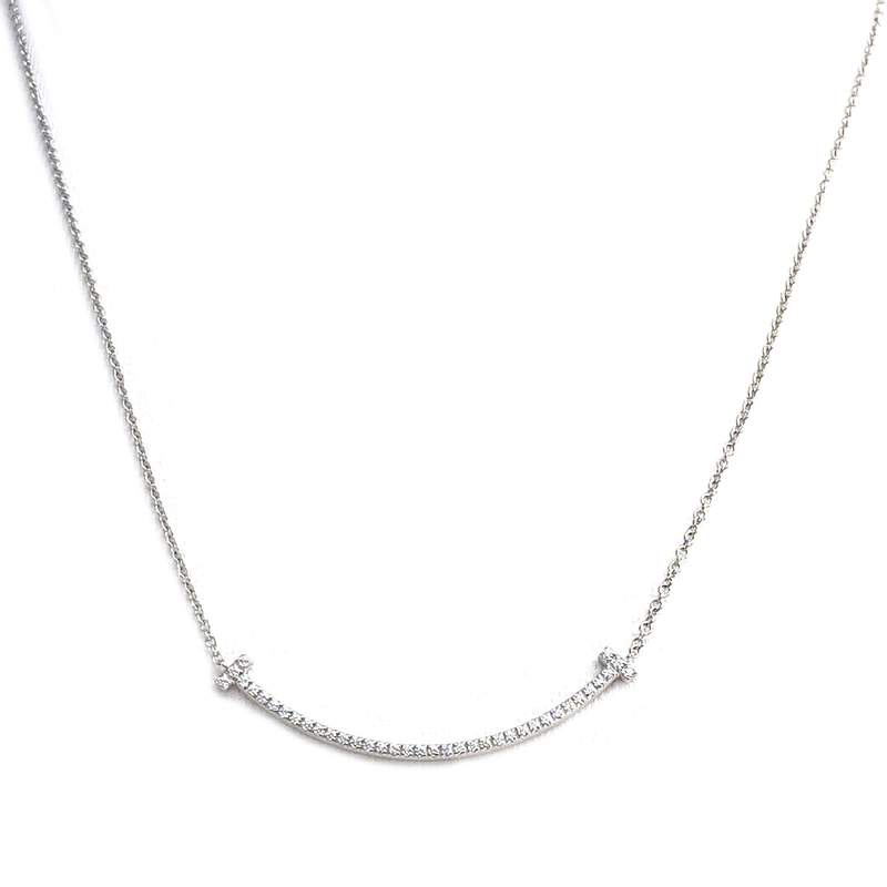 Collier Tiffany & Co d'occasion or 750 blanc diamants - vue 1